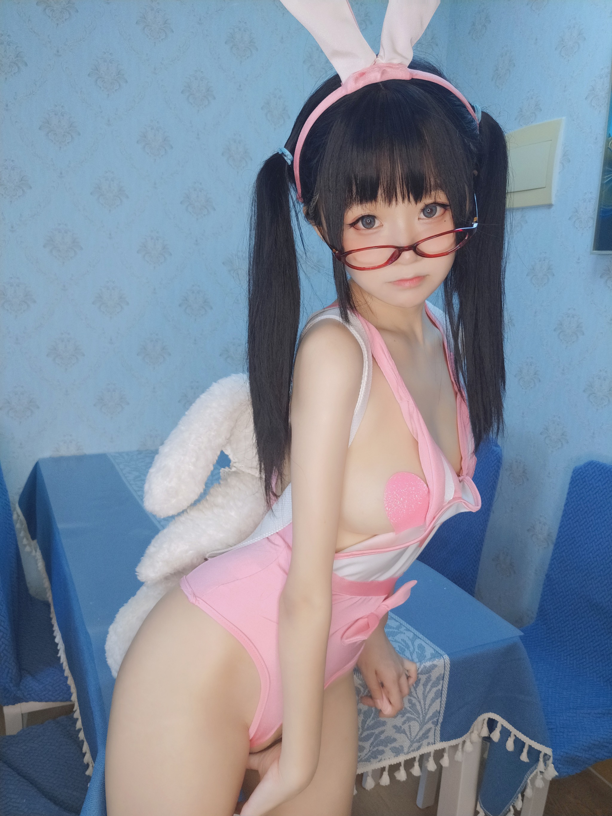 图片[1]-摇摇乐yoyo – NO.083 软妹摇摇乐yoyo  ピンクのうさぎです[100P]-XikXak
